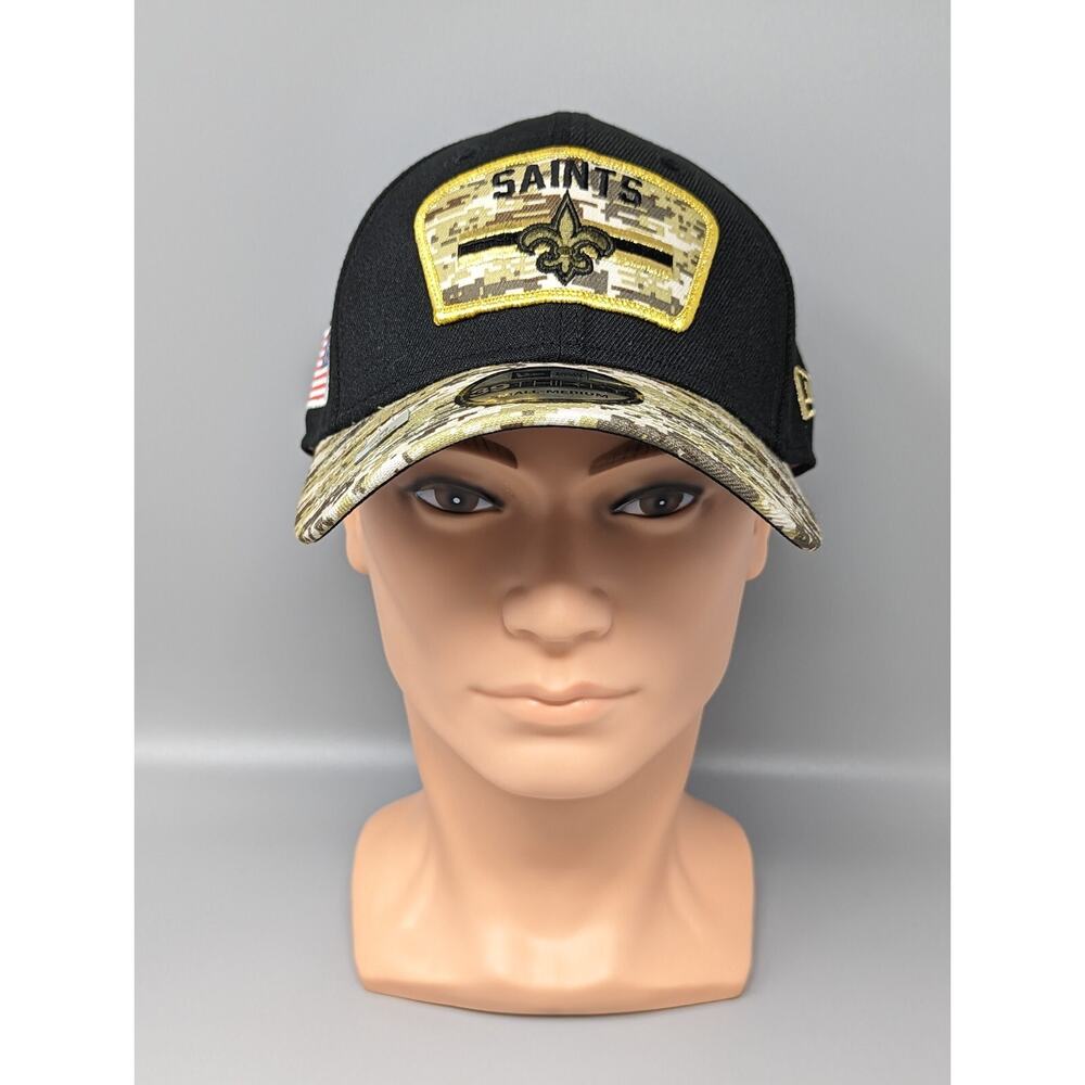 New Era 39Thirty New Orleans Saints Salute to Service Fitted Hat Cap Med-Large